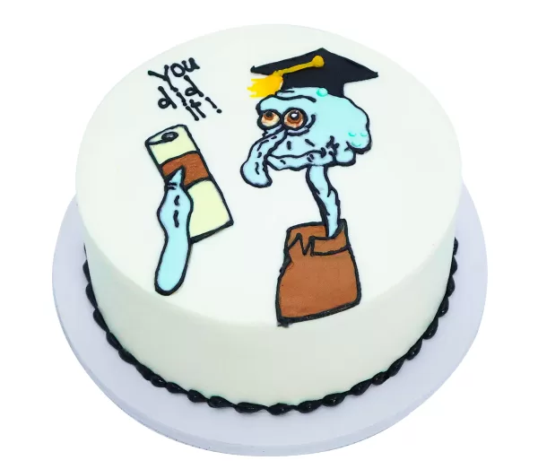 Squidward Graduation Cake