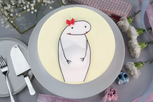 Flork Gender Reveal Cake