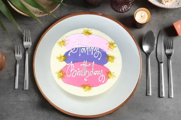 Magenta Birthday Cake