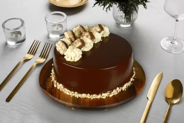 Chocolate Snickers Cake