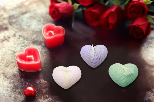 Scented Heart Candle