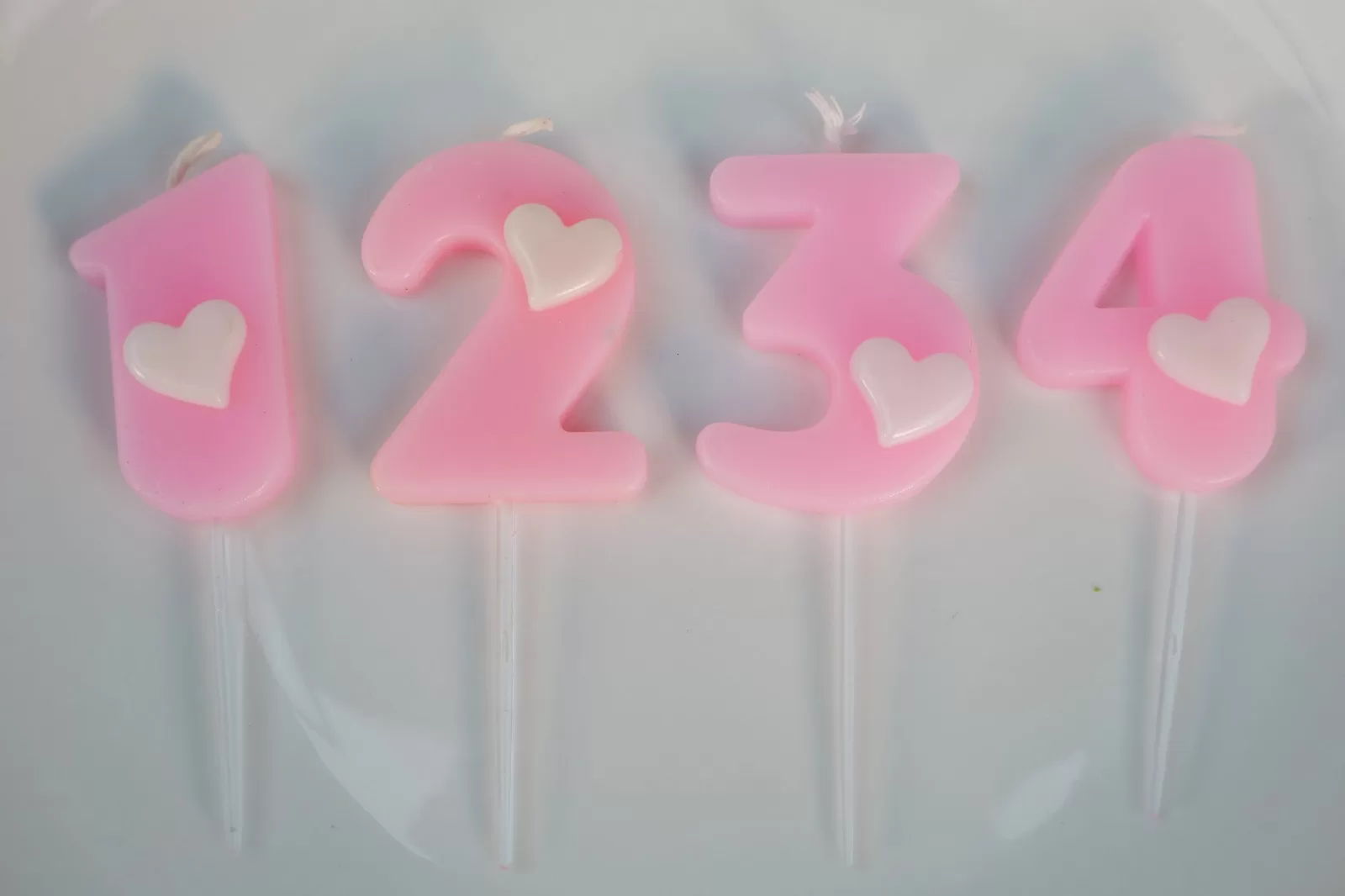 Pink Number Candle